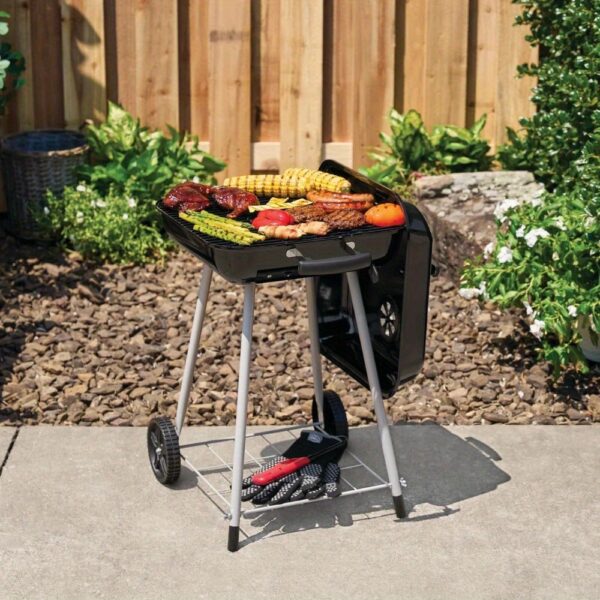 (3 Pack) 17.5" Charcoal Grill, Equipped with Wheels - Image 6