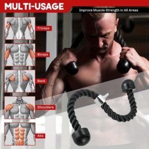 Double ended arm strength rope trainer, fitness, triceps rope, fitness nylon rope, biceps, triceps exercise, strength training, universal for 4 seasons, Best for Christmas, Perfect for Thanksgiving