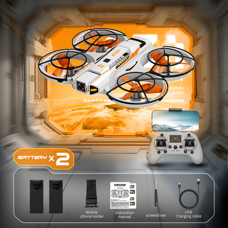 FPV Drone with Professional 4K Dual Camera - GPS Drone, Brushless Motor, One-Touch Takeoff/Landing, 15 Min Flight Time, Optical Flow Positioning, Wi-Fi/APP/Infrared, for Aerial Photography, Racing, Vlogging - Ideal Gift for Adults & Drone Enthusiasts, High Quality Drone, Vlogging Equipment, Highquality Construction, Outdoor Adventure, Stylish Design, Stable Flight, Tech Lovers - Image 3