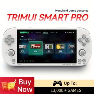 TRIMUI SMART PRO Handheld Game Console, 4.96 Inches, A133PLUS Processor, GE8300 GPU, RGB Ambient Light, 5000mAh, Deeply Customized TRIMUI System, Perfect Birthday Gift