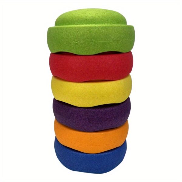 [4 Combinations Available] EPP Material Balanced River Stones, Colorful Sensory Training Set, Hand-Foot Coordination Exercises, Indoor And Outdoor Sports Equipment, Youth And Adult Fitness - Image 9