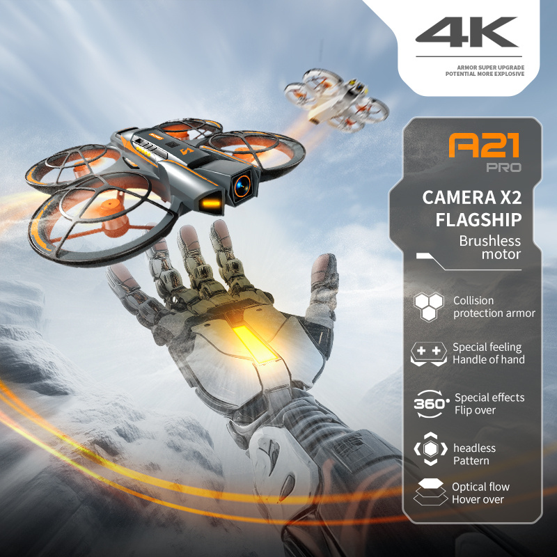 FPV Drone with Professional 4K Dual Camera - GPS Drone, Brushless Motor, One-Touch Takeoff/Landing, 15 Min Flight Time, Optical Flow Positioning, Wi-Fi/APP/Infrared, for Aerial Photography, Racing, Vlogging - Ideal Gift for Adults & Drone Enthusiasts, High Quality Drone, Vlogging Equipment, Highquality Construction, Outdoor Adventure, Stylish Design, Stable Flight, Tech Lovers - Image 6