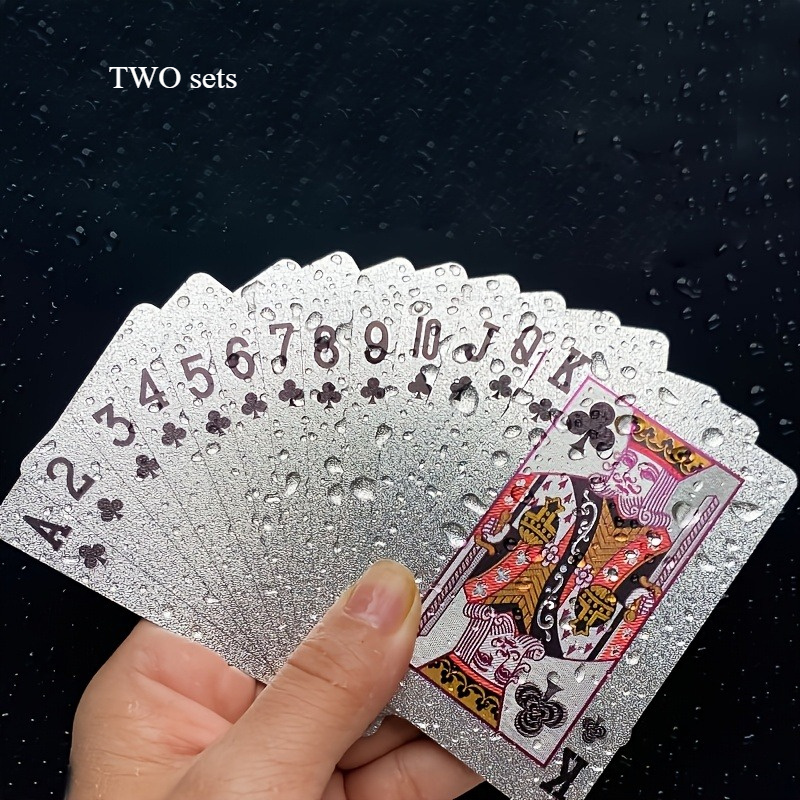 54 Waterproof Game Cards, Plastic Playing Cards - Ideal for Christmas, Halloween, Thanksgiving Gifts & Game Nights. Durable and Stylish, Perfect for Holiday Travel Gifts - Image 4