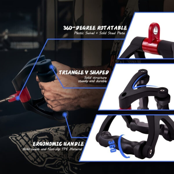 [2 Colors Available] V-Shaped Power Grip, Pull Training Tool, Machine Matching, Ergonomic Design, TPE Material, Durable And Non-Slip - Image 7