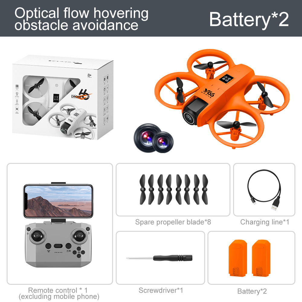 SEREE V66 Drone - High-Definition Dual Camera, Drone With Camera 4k Professional, Safety Design, Flow Tracking, Smart Obstacle Avoidance, Headless Mode, One-Click Return, WiFi Pathway Flight, 2.4GHz Interference-Free Technology, Four-Channel Hexagon Gyroscope, Real-Time Image Transmission, Ideal For Outdoor Camping & Travel, Drones With Camera For Adult - Image 5