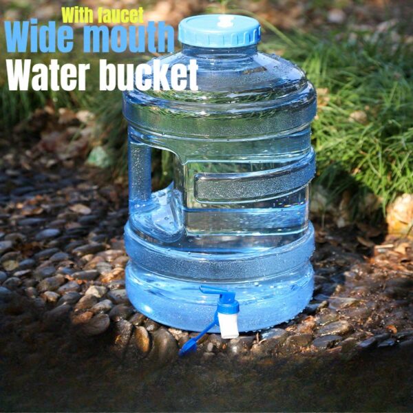 [Portable Water Bucket] Portable water bucket with faucet, outdoor and car-use drinking container for travel and self-driving trips