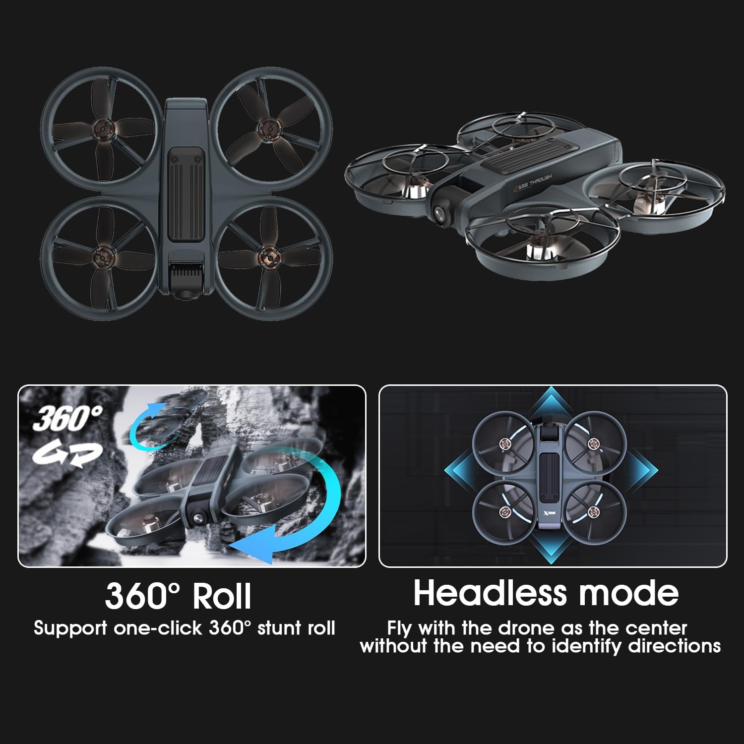 FPV Drone with 4.5" LCD Screen, Brushless Motor Quadcopter, 40-Min Flight Time, Foldable RC Drone with Dual Cameras, Optical Flow Positioning & Anti-Vibration, App Control Drone with GPS-like Stability for Adults/Beginners, Ideal for aerial photography, Vlogging, mapping - Lightweight & Portable Drone with USB Charging, Drone with Camera for Adults, Outdoor Flying, Sleek Design, Compact Foldable, Advanced Navigation Tech, Sturdy Structure, Durable Quadcopter, Travel Drone - Image 10