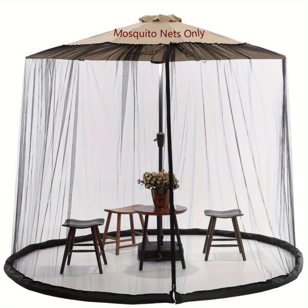 1 easy to install outdoor mesh tent, large capacity mosquito net, windproof double zipper courtyard shading mesh tent, used for yards and gatherings - mosquito and insect prevention