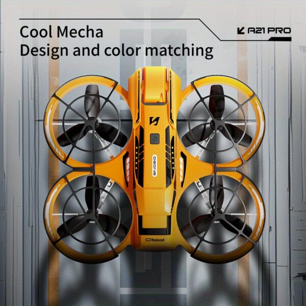 New FPV drone equipped with professional-grade cameras - 4K high-definition dual cameras, high-quality remote controller, brushless motor, optical flow positioning, one-click takeoff/ landing, battery life up to 15 minutes, stunts such as 360° rotation, aerial photography drone with GPS, adult drone with camera | Fashionable design | Reliable performance, the perfect gift for holidays/ birthdays! - Image 7