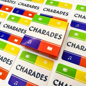 CHARADES Mini Box- Ideal for Friends and Family Gatherings Board Game Holiday Game Cards Suitable for Christmas Play