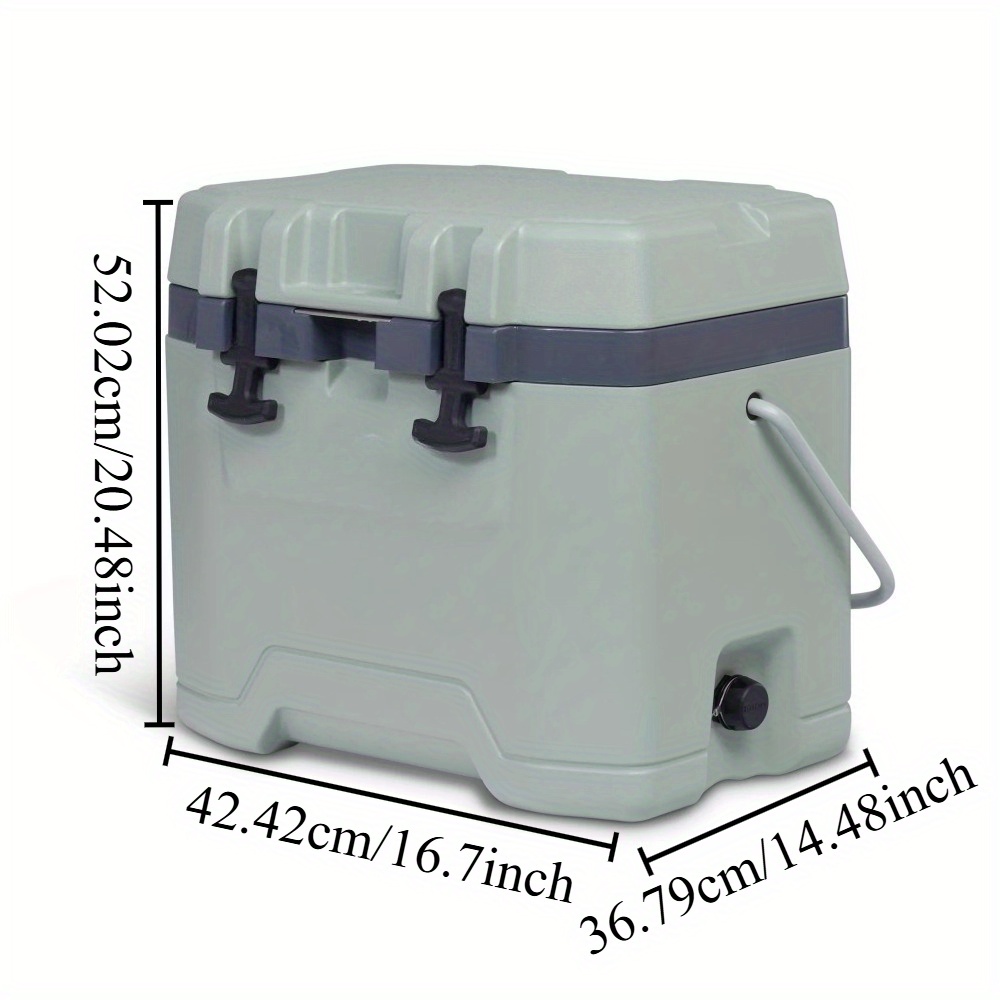 Large Capacity Green Outdoor Refrigerated Luggage with Practical Refrigeration System - Durable Non-Woven Fabric for Camping, Picnics, Beach & Travel - Food-Safe, Portable Cooler for Picnics, Picnic Essentials, Modern Luggage Design, Sturdy Handle Luggage - Image 3