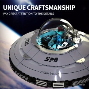 Space UFO Spaceship Building Sets, for Galaxy Interstellar Spaceship Sets, Collection Creative Star Spaceship Building Kit for Animation Fans, for Boys and Gril Age 8-12