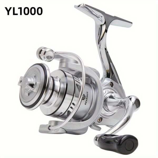 [Metal Fishing Reel] Metal Spinning Wheel with Swinging Arm Fishing Reel | Ergonomically Designed Handle, Durable Metal Arm, Suitable for Sea Fishing Rods, Freshwater and Saltwater Fishing | Made of Multi-Colored Stainless Steel and PA Body, Perfect Gift for Christmas, Valentine's Day, or Fishing Enthusiasts - Image 4