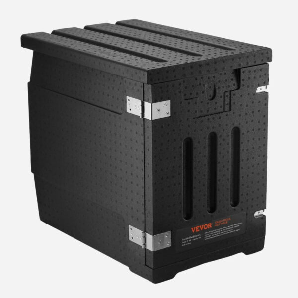 VEVOR Insulated Food Pan Carrier, 82 Qt Hot Box for Catering, LLDPE Food Box Carrier with Double Buckles, Front Loading Food Warmer for Restaurant, Canteen, etc. - Image 6