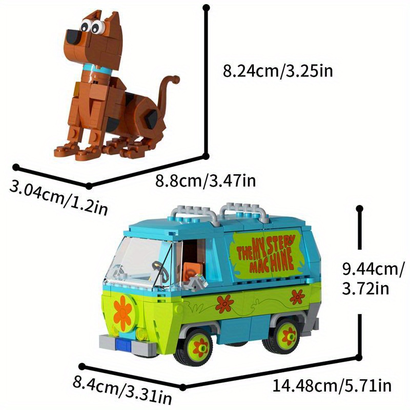 340pcs Popular Movie And TV Van Building Blocks Playset Fans Must Buy Building Blocks Toys Vehicles Exquisite And Fun Room Decorations Colorful Box Best Gift for Friends - Image 8