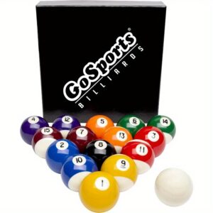 GoSports Regulation Billiards Balls Complete Set of 16 Professional Balls