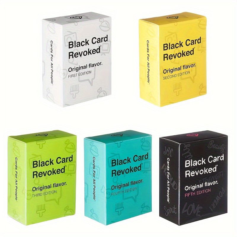 Black Card Revoked: Original Flavor, Third Edition - Vintage Black Culture Trivia Game Set - Suitable for Game Nights and Holidays - Fun Adult Party Card Game 14+ - Standard Version - Paper Material