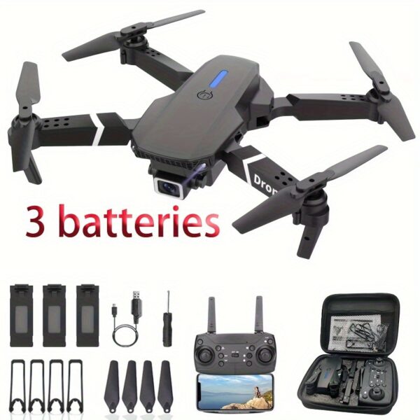 Beginner-Friendly Drone | 1080P HD Folding Quadcopter with Voice Gesture Control | Wireless Remote, One-Touch Takeoff/Landing | Optical Flow Positioning Mode | Includes Portable Case | Ideal for Outdoor Use, High-Quality Drone - Image 10