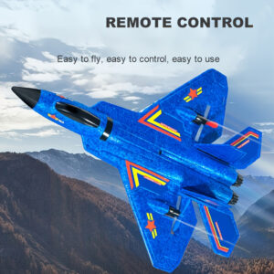 Hw32, EPP Material, 2.4G 2.5 Channel F22 Remote Control Fighter (Land, Sea and Air), Equipped with Cool Led a Running Light and Six-Axis Gyroscope Halloween Christmas Gift