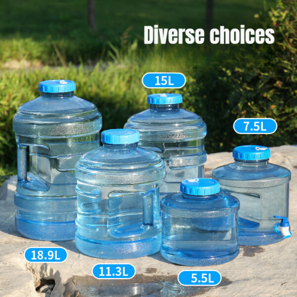 [Portable Water Bucket] Portable water bucket with faucet, outdoor and car-use drinking container for travel and self-driving trips - Image 7