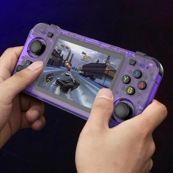 R36H Retro Handheld Game Controller with 64-Bit Processor, 3.5" HD Screen, Extended Battery Life & USB Rechargeable - Portable Gaming Console for Hours of Play (Purple/Blue/Black), Long Playtime, Ergonomic Grip, Premium Feel, Travel Entertainment - Image 10