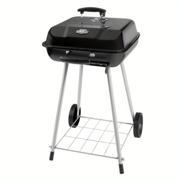 (3 Pack) 17.5" Charcoal Grill, Equipped with Wheels - Image 2