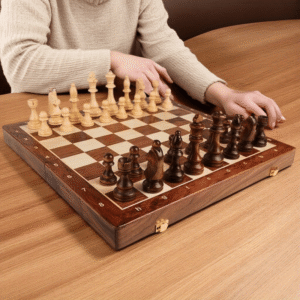 1pc, Convenient Folding High-end International Chess Set Luxury Board Gift Box Christmas Gift for Boyfriend Father Chess Enthusiast Collection - Portable Folding Board Design Christmas Birthday Gift for Men/Women