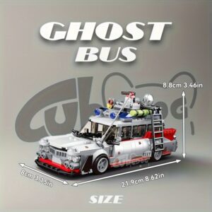1001pcs Ghostbusters Building Blocks Set, Easter Travel Car Model, Perfect Gift for Movie and Block Enthusiasts on Black Friday, Halloween, Birthdays, and Holidays, Ideal for Collecting or Gifting