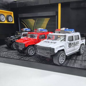 Cool Alloy Off-Road Vehicle Ornament Toy Police Vehicle Toy Return Function