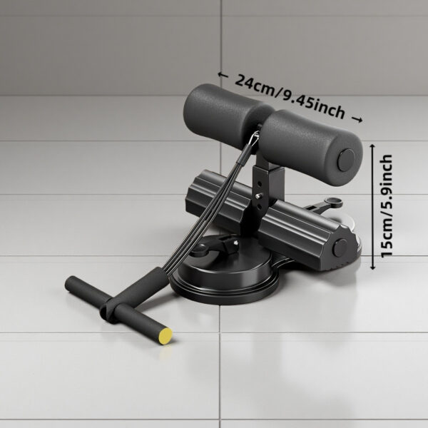 Stainless Steel Sit-Up Assistant Bar with Double Suction Cups - Adjustable 3-Level Height, Home Gym Fitness Equipment for Core Workouts, Ramadan & Christmas Gift, Uncharged, Single Pack, Leg Exerciser | Modern Bar Design | Durable Iron Construction - Image 4