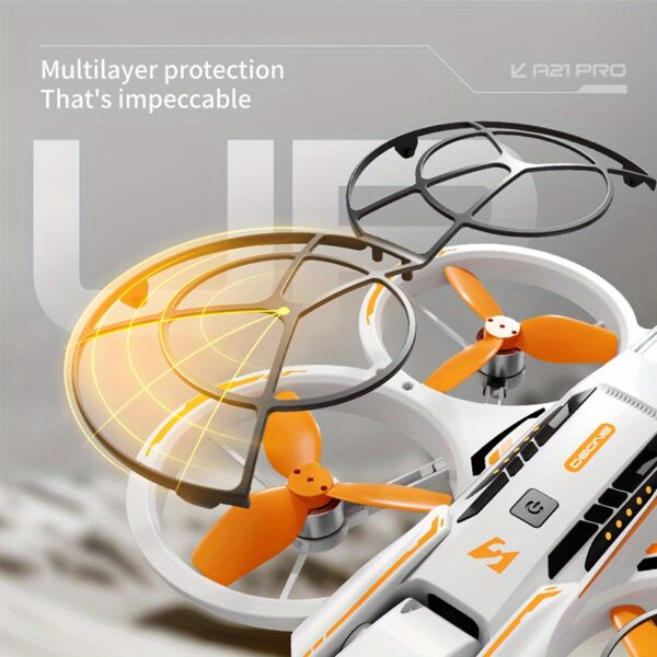 New FPV drone equipped with professional-grade cameras - 4K high-definition dual cameras, high-quality remote controller, brushless motor, optical flow positioning, one-click takeoff/ landing, battery life up to 15 minutes, stunts such as 360° rotation, aerial photography drone with GPS, adult drone with camera | Fashionable design | Reliable performance, the perfect gift for holidays/ birthdays! - Image 2
