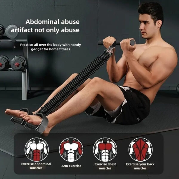 [Multifunctional Foot Puller] 1set Multifunctional Foot Puller - Fitness Pulling Belt, Sit-Up Assistant, Universal Pulling Rope for Men and Women - Multifunctional Sports Foot Puller, Pilates Fitness Equipment - Image 8