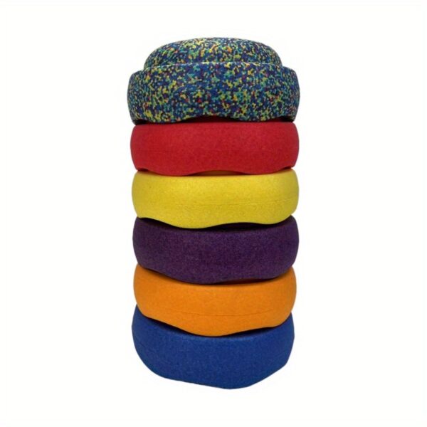 [4 Combinations Available] EPP Material Balanced River Stones, Colorful Sensory Training Set, Hand-Foot Coordination Exercises, Indoor And Outdoor Sports Equipment, Youth And Adult Fitness - Image 5