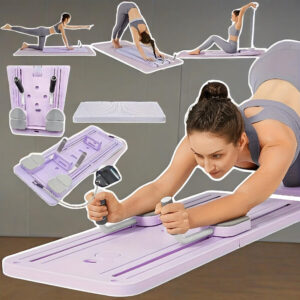 Portable Foldable Home Gym Equipment - Abdominal Core Strength Training Pusher with Adjustable Handles & Straps, Compact Design for All-Day Workout, Year-Round Use for Fitness Enthusiasts, Gym Accessories