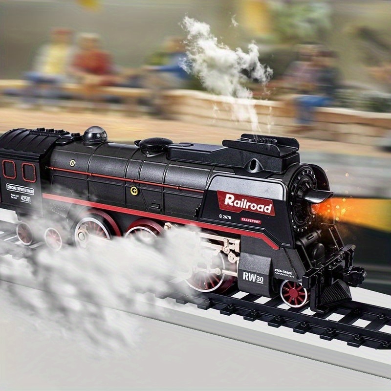 627B Retro Classic Train Set with Collectible Value, Luxury Tracks & Carriages, Lights Sounds Smoke - Ideal Gift for 3+ Kids Toys for Kids Valentines Day Gifts Kids Toys Games - Image 6