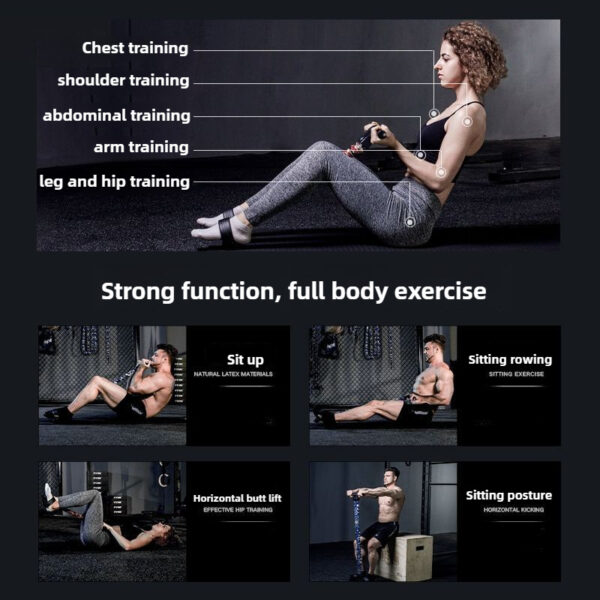 [Multifunctional Foot Puller] 1set Multifunctional Foot Puller - Fitness Pulling Belt, Sit-Up Assistant, Universal Pulling Rope for Men and Women - Multifunctional Sports Foot Puller, Pilates Fitness Equipment - Image 10