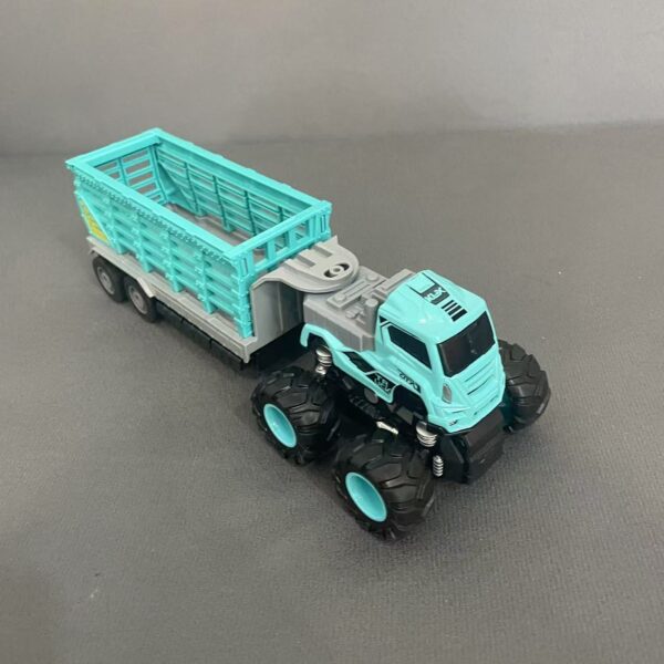 Eight-Wheel Heavy Duty Truck Toy with Alloy Front Pull Trailer Cargo Truck Push Forward - Image 2