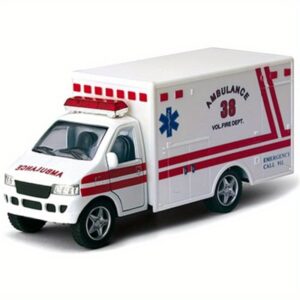 Kinsmart Rescue Team Ambulance 5 Die Cast Model with Pullback Function