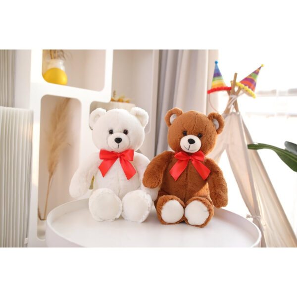 MADE BY ALIENS 15" Sitting Brown Fluffy Bear - Soft Plush Teddy Bear for Kids & Adults - Cuddly Stuffed Animal Gift for All Ages - Adorable Sitting Bear for Home & Nursery Decoration - Image 7
