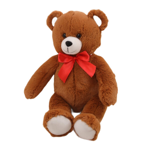 MADE BY ALIENS 15" Sitting Brown Fluffy Bear - Soft Plush Teddy Bear for Kids & Adults - Cuddly Stuffed Animal Gift for All Ages - Adorable Sitting Bear for Home & Nursery Decoration - Image 5