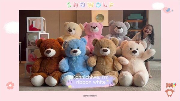 51.1inchs/ 130cm Giant Teddy Bear Stuffed Animals Plush Toy Pillow, Cute Life Size Big Plush Teddy Bear for Kids Girlfriend, Soft Stuffed Bear Animals for Birthday Valentine'S Day Anniversary Christmas - Image 15