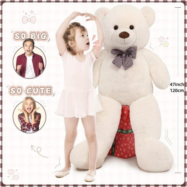 Giant Teddy Bear Plush Stuffed Animals For Girlfriend Or Kids 47 Inch Christmas Halloween Gifts - Image 2