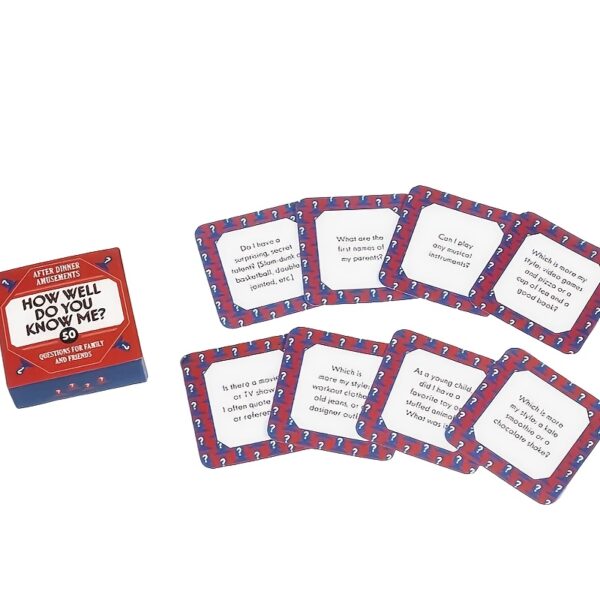 4 Styles 50 Questions for Family And Friends You Know How Good I Am - Mini Size - Cardstock - Family Party Conversation Card Game 4 pc set for Adults - Image 10
