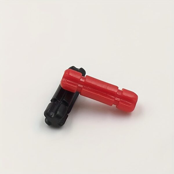 120pcs ABS Building Blocks, 1x2 Limit Cross Axis, DIY Small Particle Construction Bricks, Red & Black, 32062 - Image 9