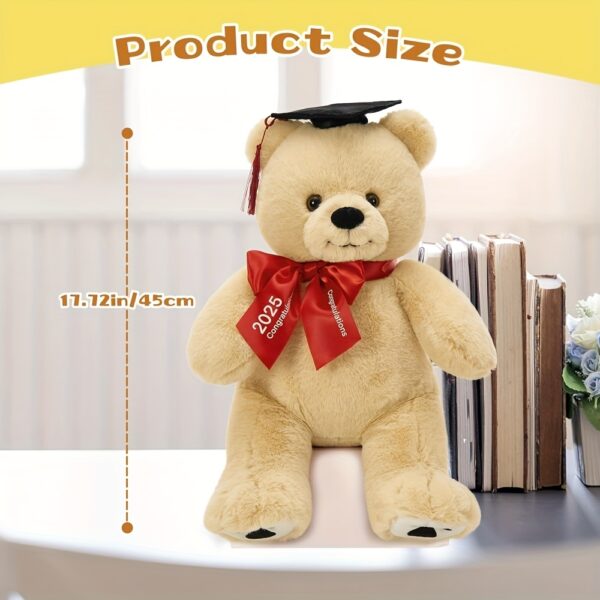 Tezituor Graduation Teddy Bear Stuffed Animals Plush, 18inch Large Stuffed Bear Plush with Graduation Hat, Cute Teddy Bear Gift for Friend, Relatives, Kids - Image 5