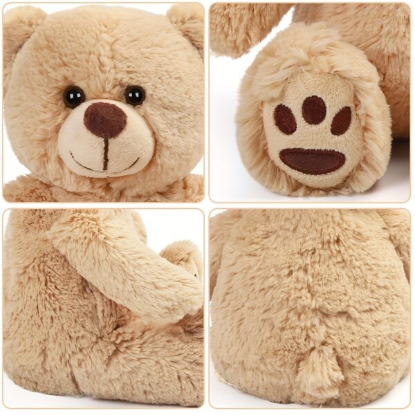 Teddy Bear Stuffed Animal, 8'' Small Brown Baby Bear Plush Toy, Gift for Kids Boys Girls Birthday Gift, Christmas Gifts, Best for Christmas - Image 5