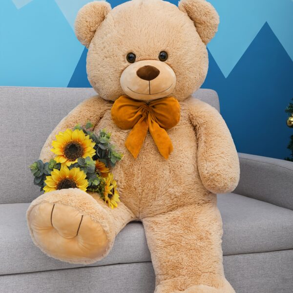 [Giant Teddy Bear] 47" Giant Valentine's Day Big Teddy Bear Stuffed Animal 4ft With Bow