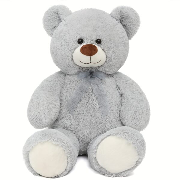 35.4'' Giant Grey Plush Teddy Bear - Perfect for Youngsters - Shower, Birthday, Christmas & Valentine's Day Gifts