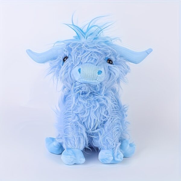 Soft and Comfortable 27cm/10.62 Inches Cute Highland Cow Plush Doll | Cartoon Animal Shape, Perfect for Gifts, Christmas, Halloween, Valentine's Day, Thanksgiving, High-Quality Birthday Gift, Ideal as a Pet Comfort, Cow Decorations for Home, Holiday Gift Item, Playful Design, Highquality Softness - Image 6