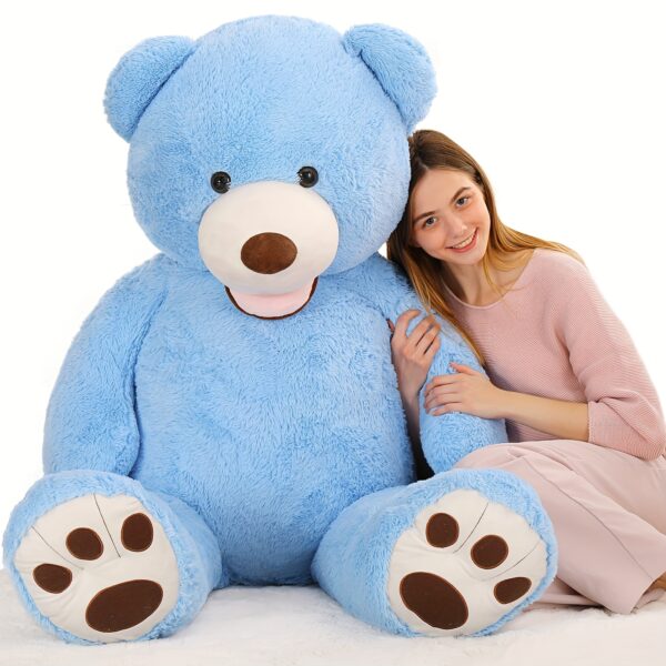 Giant Teddy Bear Plush 5 Feet Large Big Teddy Bears Stuffed Animals Girlfriend Boyfriend 5 Foot Huge Bear Gifts Shower Birthday